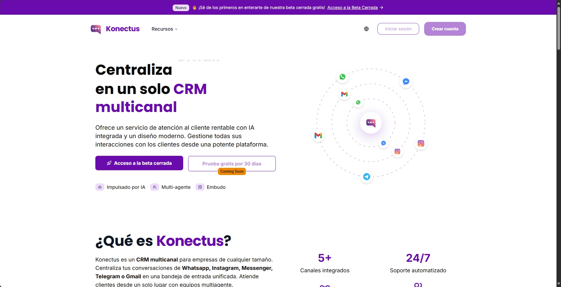 Konectus.io - Screenshot del proyecto